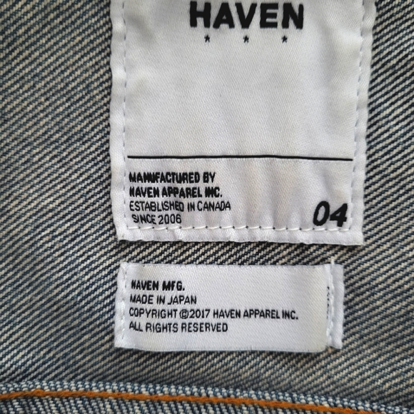 HAVEN Men Denim Washed Blue Vintage Jacket - Picture 13 of 15